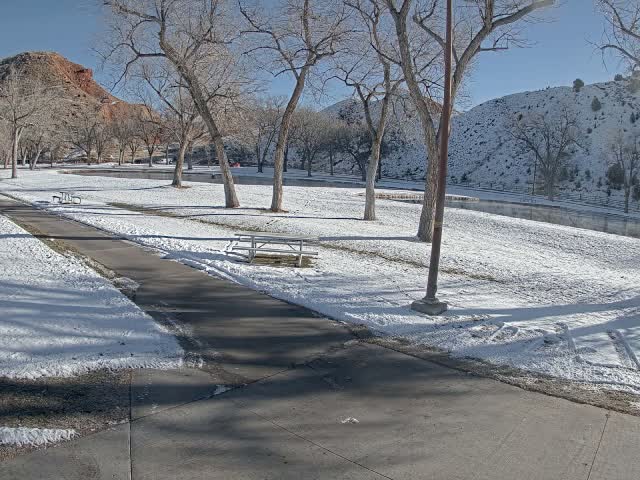 Thermopolis, Hot Springs State Park Koi Fish Ponds & Monument Hill Live Cam - Thermopolis, 	Hot Springs, Wyoming, USA