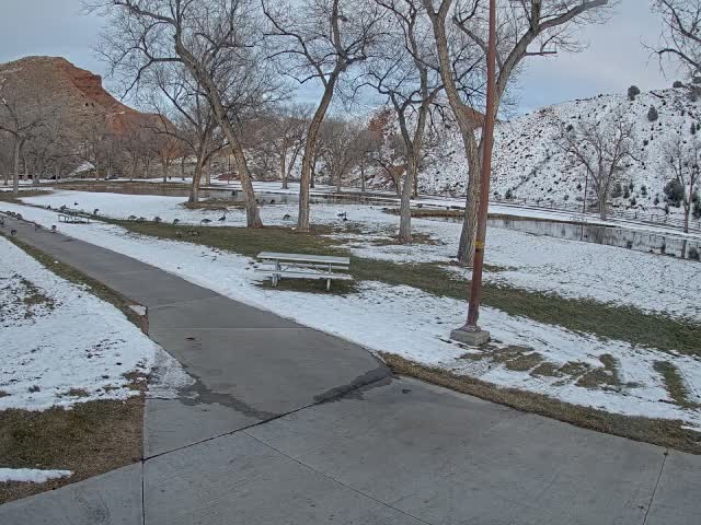 Thermopolis, Hot Springs State Park Koi Fish Ponds & Monument Hill Live Cam - Thermopolis, 	Hot Springs, Wyoming, USA