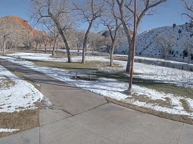 Thermopolis, Hot Springs State Park Koi Fish Ponds & Monument Hill Live Cam - Thermopolis, 	Hot Springs, Wyoming, USA