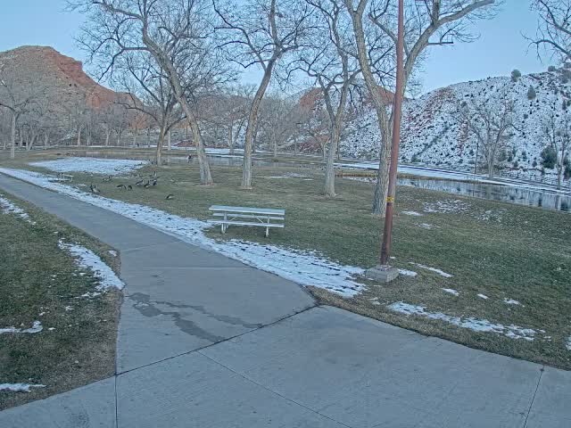 Thermopolis, Hot Springs State Park Koi Fish Ponds & Monument Hill Live Cam - Thermopolis, 	Hot Springs, Wyoming, USA