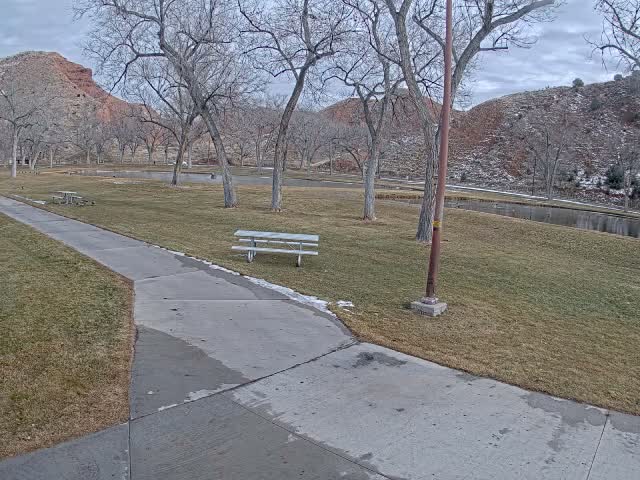Thermopolis, Hot Springs State Park Koi Fish Ponds & Monument Hill Live Cam - Thermopolis, 	Hot Springs, Wyoming, USA