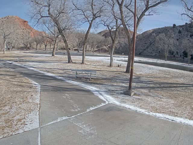 Thermopolis, Hot Springs State Park Koi Fish Ponds & Monument Hill Live Cam - Thermopolis, 	Hot Springs, Wyoming, USA
