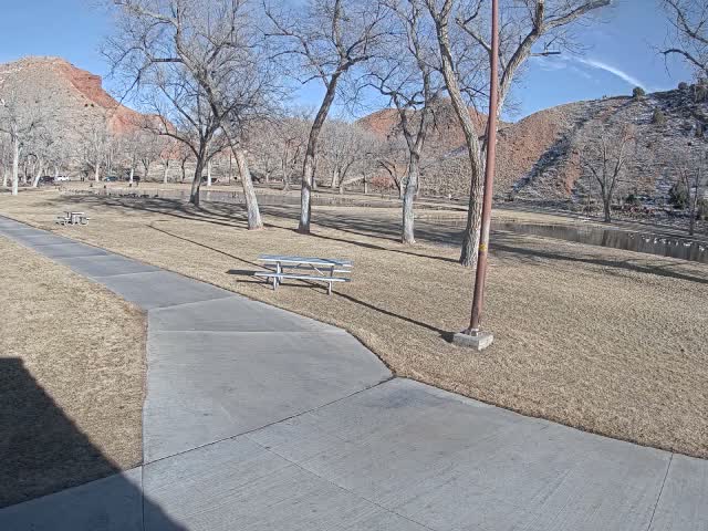 Thermopolis, Hot Springs State Park Koi Fish Ponds & Monument Hill Live Cam - Thermopolis, 	Hot Springs, Wyoming, USA
