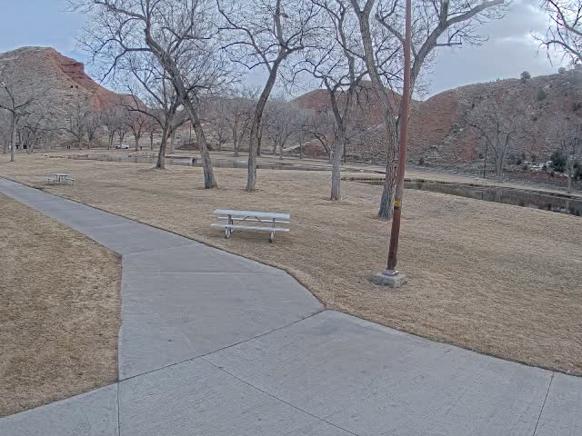 Thermopolis, Hot Springs State Park Koi Fish Ponds & Monument Hill Live Cam - Thermopolis, 	Hot Springs, Wyoming, USA