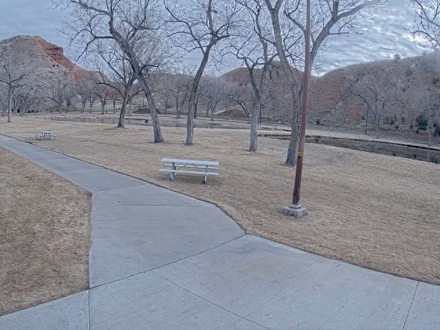 Thermopolis, Hot Springs State Park Koi Fish Ponds & Monument Hill Live Cam - Thermopolis, 	Hot Springs, Wyoming, USA