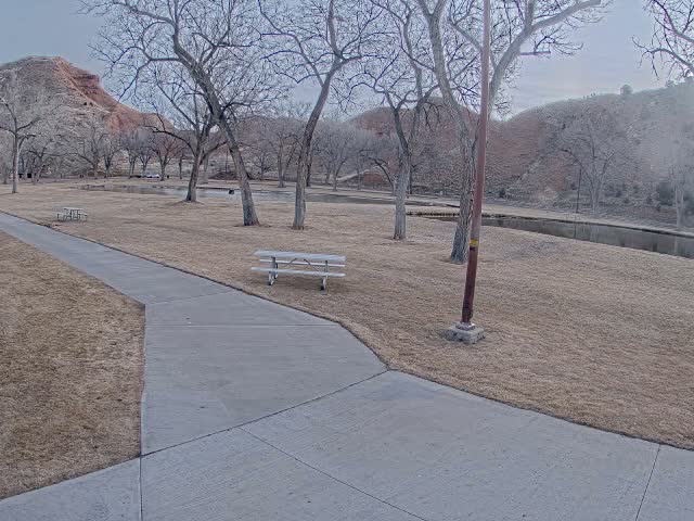 Thermopolis, Hot Springs State Park Koi Fish Ponds & Monument Hill Live Cam - Thermopolis, 	Hot Springs, Wyoming, USA
