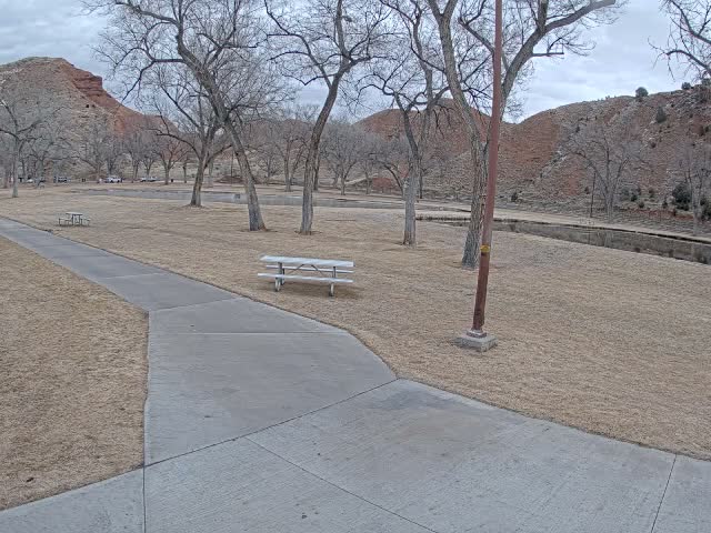 Thermopolis, Hot Springs State Park Koi Fish Ponds & Monument Hill Live Cam - Thermopolis, 	Hot Springs, Wyoming, USA