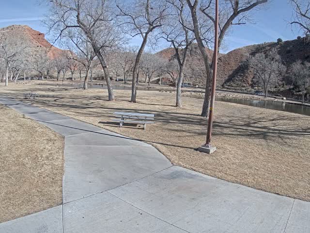 Thermopolis, Hot Springs State Park Koi Fish Ponds & Monument Hill Live Cam - Thermopolis, 	Hot Springs, Wyoming, USA