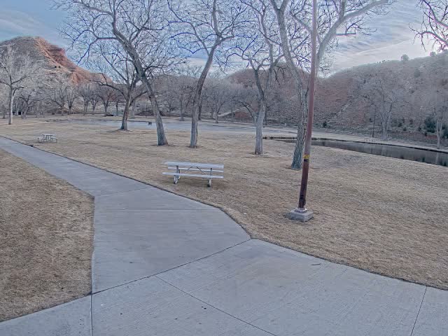 Thermopolis, Hot Springs State Park Koi Fish Ponds & Monument Hill Live Cam - Thermopolis, 	Hot Springs, Wyoming, USA