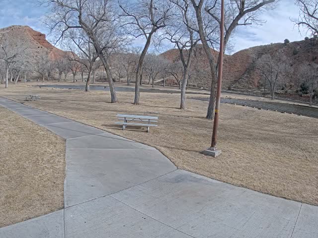 Thermopolis, Hot Springs State Park Koi Fish Ponds & Monument Hill Live Cam - Thermopolis, 	Hot Springs, Wyoming, USA