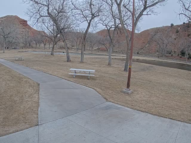 Thermopolis, Hot Springs State Park Koi Fish Ponds & Monument Hill Live Cam - Thermopolis, 	Hot Springs, Wyoming, USA