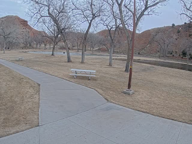 Thermopolis, Hot Springs State Park Koi Fish Ponds & Monument Hill Live Cam - Thermopolis, 	Hot Springs, Wyoming, USA