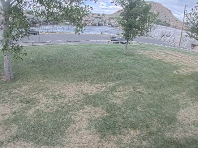 Thermopolis, Hot Springs State Park Bighorn River & Rainbow Terrace Live Cam - Thermopolis, Hot Springs, Wyoming, USA