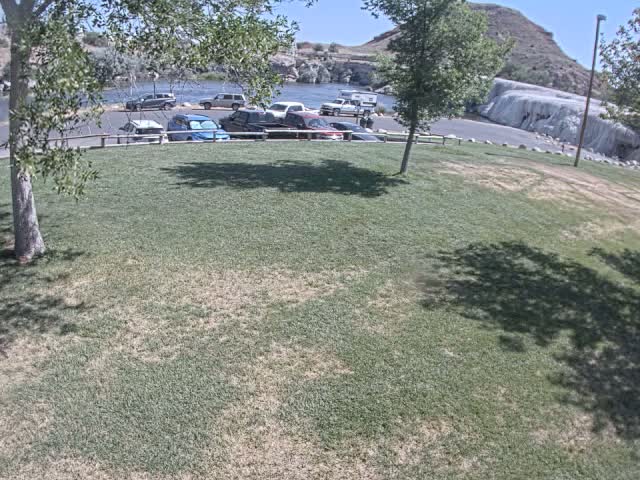 Thermopolis, Hot Springs State Park Bighorn River & Rainbow Terrace Live Cam - Thermopolis, Hot Springs, Wyoming, USA