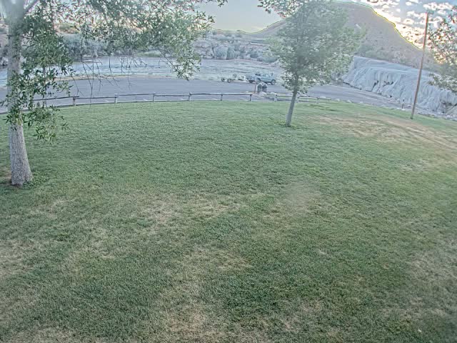 Thermopolis, Hot Springs State Park Bighorn River & Rainbow Terrace Live Cam - Thermopolis, Hot Springs, Wyoming, USA