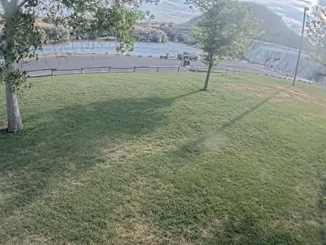 Thermopolis, Hot Springs State Park Bighorn River & Rainbow Terrace Live Cam - Thermopolis, Hot Springs, Wyoming, USA