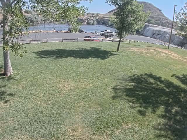 Thermopolis, Hot Springs State Park Bighorn River & Rainbow Terrace Live Cam - Thermopolis, Hot Springs, Wyoming, USA