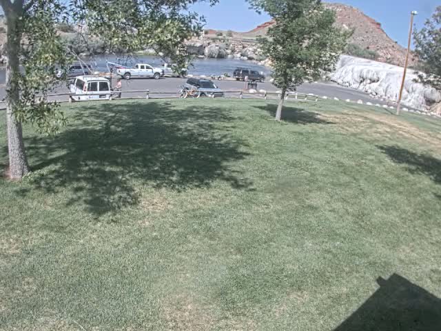 Thermopolis, Hot Springs State Park Bighorn River & Rainbow Terrace Live Cam - Thermopolis, Hot Springs, Wyoming, USA