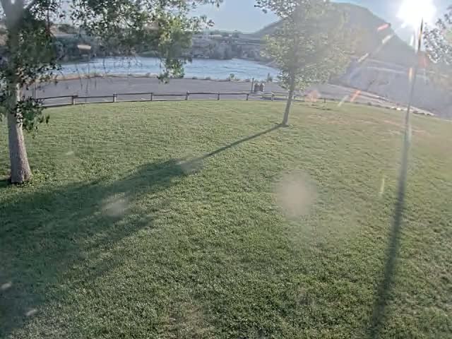 Thermopolis, Hot Springs State Park Bighorn River & Rainbow Terrace Live Cam - Thermopolis, Hot Springs, Wyoming, USA