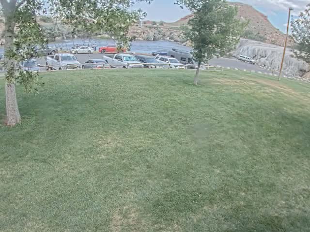 Thermopolis, Hot Springs State Park Bighorn River & Rainbow Terrace Live Cam - Thermopolis, Hot Springs, Wyoming, USA