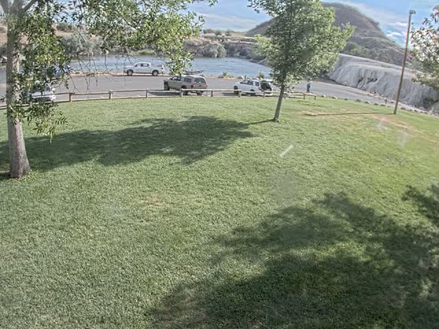 Thermopolis, Hot Springs State Park Bighorn River & Rainbow Terrace Live Cam - Thermopolis, Hot Springs, Wyoming, USA