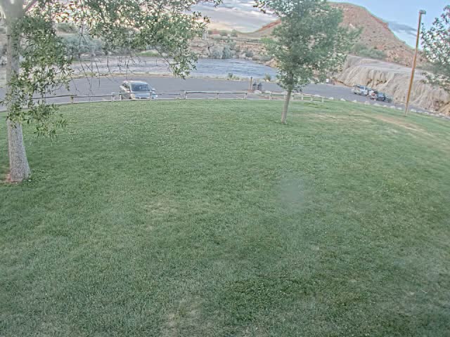 Thermopolis, Hot Springs State Park Bighorn River & Rainbow Terrace Live Cam - Thermopolis, Hot Springs, Wyoming, USA