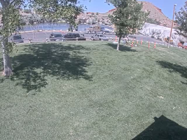 Thermopolis, Hot Springs State Park Bighorn River & Rainbow Terrace Live Cam - Thermopolis, Hot Springs, Wyoming, USA