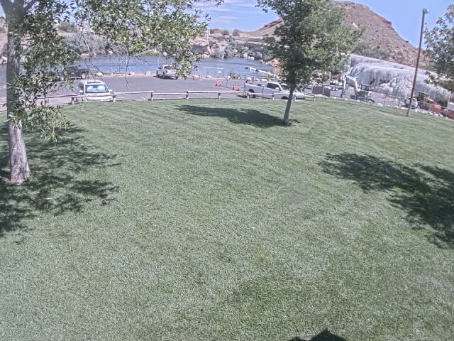 Thermopolis, Hot Springs State Park Bighorn River & Rainbow Terrace Live Cam - Thermopolis, Hot Springs, Wyoming, USA