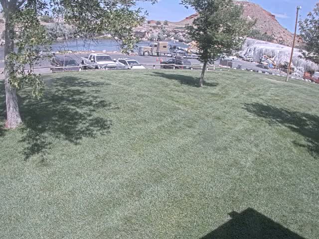 Thermopolis, Hot Springs State Park Bighorn River & Rainbow Terrace Live Cam - Thermopolis, Hot Springs, Wyoming, USA