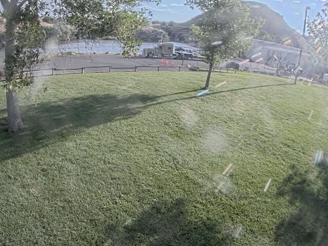Thermopolis, Hot Springs State Park Bighorn River & Rainbow Terrace Live Cam - Thermopolis, Hot Springs, Wyoming, USA