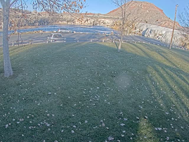 Thermopolis, Hot Springs State Park Bighorn River & Rainbow Terrace Live Cam - Thermopolis, Hot Springs, Wyoming, USA