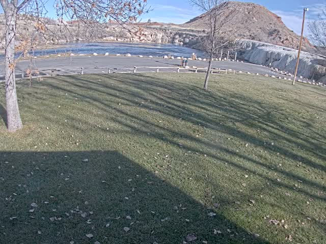 Thermopolis, Hot Springs State Park Bighorn River & Rainbow Terrace Live Cam - Thermopolis, Hot Springs, Wyoming, USA