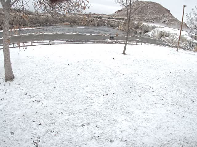 Thermopolis, Hot Springs State Park Bighorn River & Rainbow Terrace Live Cam - Thermopolis, Hot Springs, Wyoming, USA