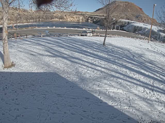 Thermopolis, Hot Springs State Park Bighorn River & Rainbow Terrace Live Cam - Thermopolis, Hot Springs, Wyoming, USA