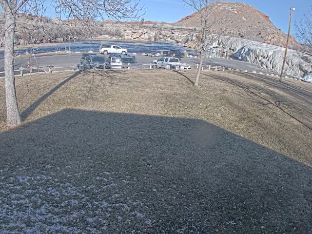 Thermopolis, Hot Springs State Park Bighorn River & Rainbow Terrace Live Cam - Thermopolis, Hot Springs, Wyoming, USA