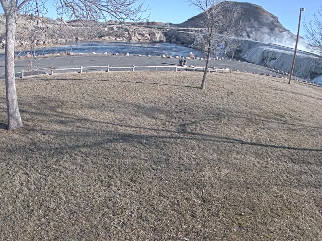 Thermopolis, Hot Springs State Park Bighorn River & Rainbow Terrace Live Cam - Thermopolis, Hot Springs, Wyoming, USA