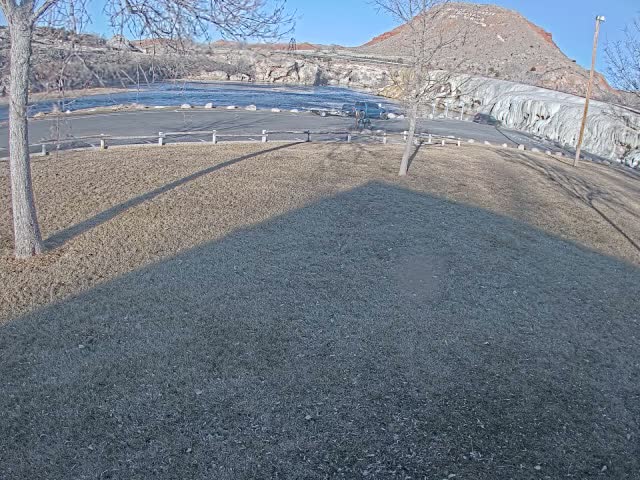 Thermopolis, Hot Springs State Park Bighorn River & Rainbow Terrace Live Cam - Thermopolis, Hot Springs, Wyoming, USA