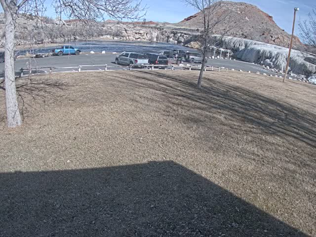 Thermopolis, Hot Springs State Park Bighorn River & Rainbow Terrace Live Cam - Thermopolis, Hot Springs, Wyoming, USA