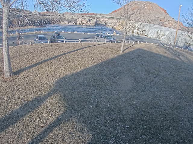 Thermopolis, Hot Springs State Park Bighorn River & Rainbow Terrace Live Cam - Thermopolis, Hot Springs, Wyoming, USA