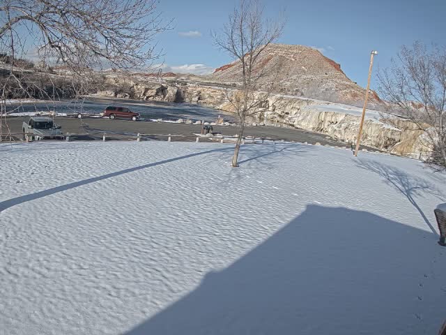 Thermopolis, Hot Springs State Park Bighorn River & Rainbow Terrace Live Cam - Thermopolis, Hot Springs, Wyoming, USA