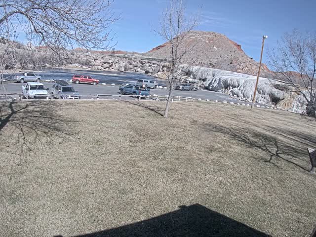 Thermopolis, Hot Springs State Park Bighorn River & Rainbow Terrace Live Cam - Thermopolis, Hot Springs, Wyoming, USA