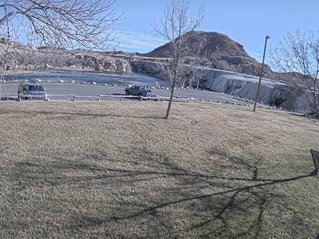 Thermopolis, Hot Springs State Park Bighorn River & Rainbow Terrace Live Cam - Thermopolis, Hot Springs, Wyoming, USA