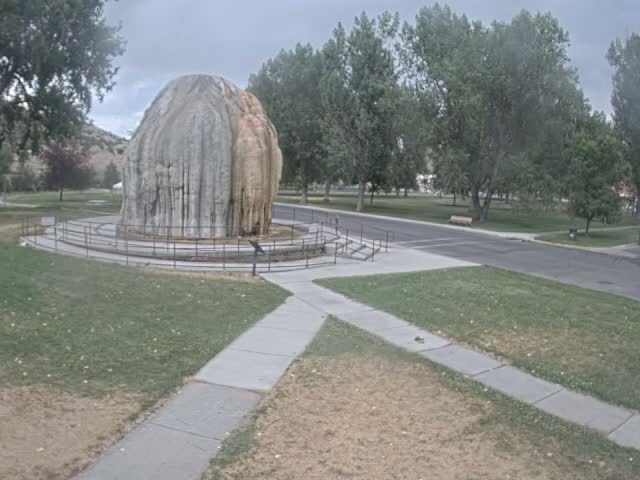 Thermopolis, Hot Springs State Park Tepee Fountain Live Cam - Thermopolis, Hot Springs, Wyoming, USA