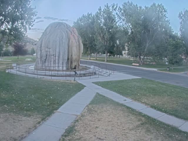 Thermopolis, Hot Springs State Park Tepee Fountain Live Cam - Thermopolis, Hot Springs, Wyoming, USA