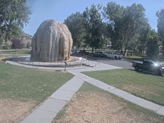 Thermopolis, Hot Springs State Park Tepee Fountain Live Cam - Thermopolis, Hot Springs, Wyoming, USA