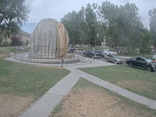 Thermopolis, Hot Springs State Park Tepee Fountain Live Cam - Thermopolis, Hot Springs, Wyoming, USA