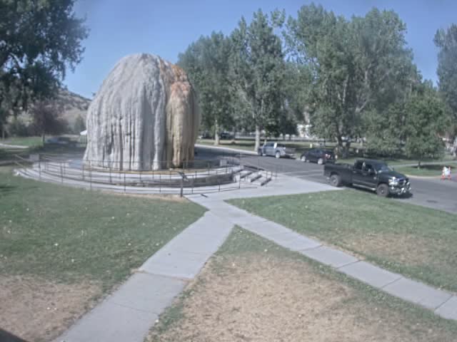 Thermopolis, Hot Springs State Park Tepee Fountain Live Cam - Thermopolis, Hot Springs, Wyoming, USA
