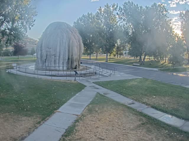 Thermopolis, Hot Springs State Park Tepee Fountain Live Cam - Thermopolis, Hot Springs, Wyoming, USA