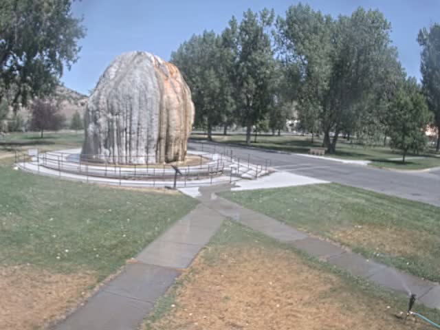 Thermopolis, Hot Springs State Park Tepee Fountain Live Cam - Thermopolis, Hot Springs, Wyoming, USA