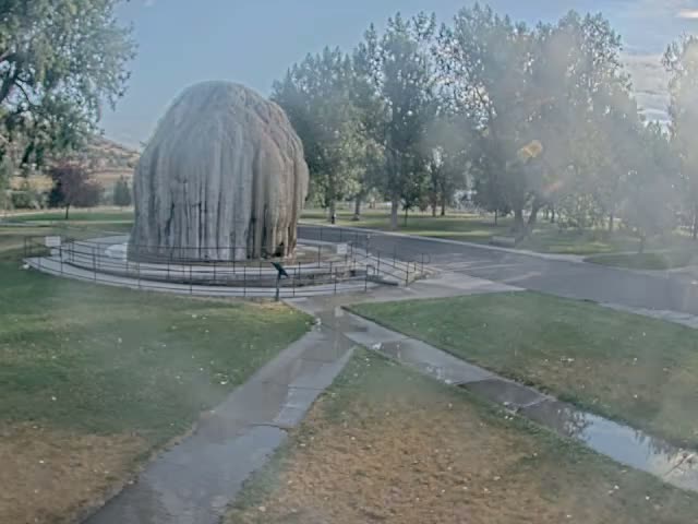 Thermopolis, Hot Springs State Park Tepee Fountain Live Cam - Thermopolis, Hot Springs, Wyoming, USA